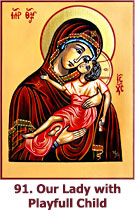 Our Lady with Playful Child icon